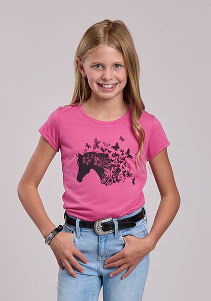 Roper Girls Printed Horse TShirt
