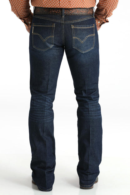 Cinch Men's Ian Dark Wash Slim Bootcut Rigid Denim Jeans weis-western-wear