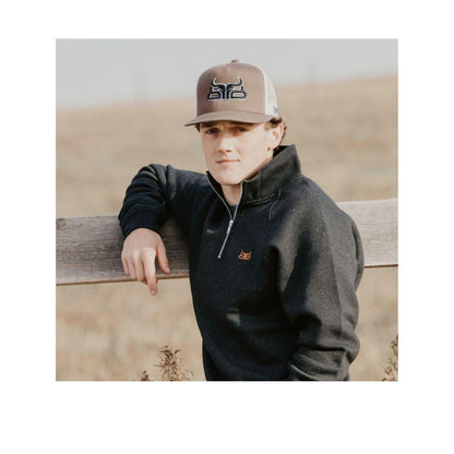 Baredown Brand Men's Pullover  Small Logo 1/4 Zip