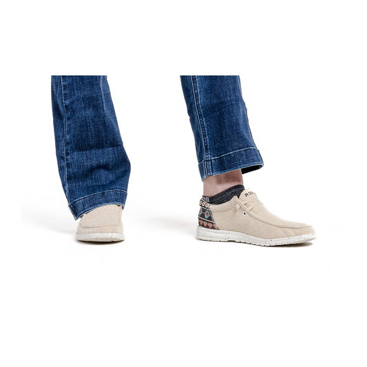 Roper Women’s Hang Loose Casual Shoes Slip On Canvas Aztec Accent