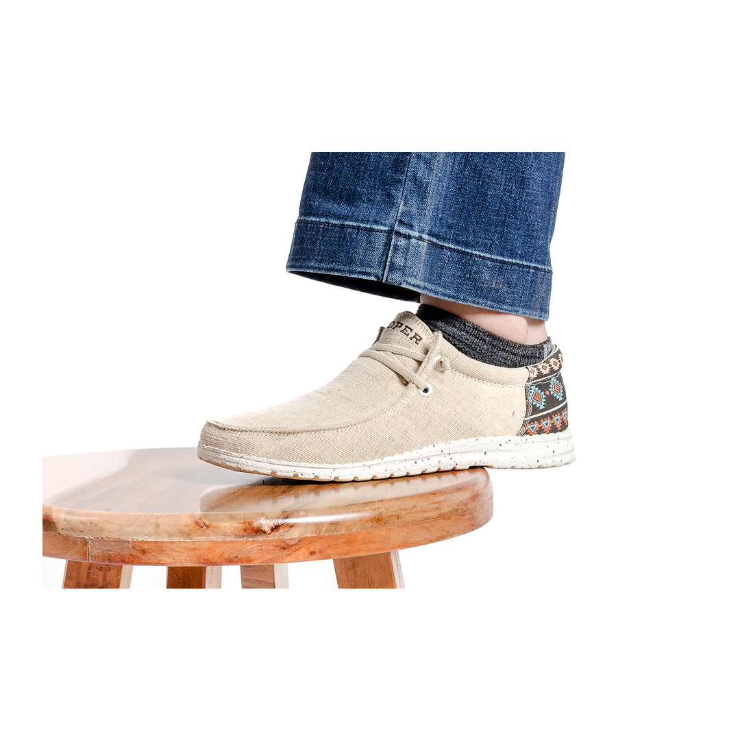 Roper Women’s Hang Loose Casual Shoes Slip On Canvas Aztec Accent