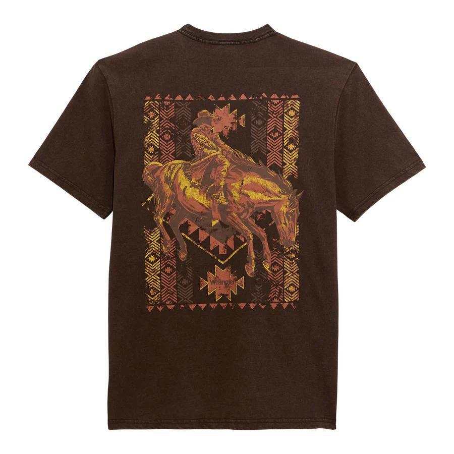 Wrangler Men's Graphic Short Sleeve T-Shirt Regular Fit Rawhide