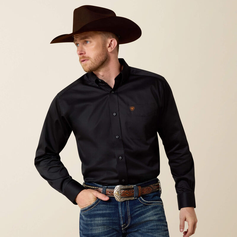 Ariat Men's Solid Twill Classic Fit Shirt weis-western-wear