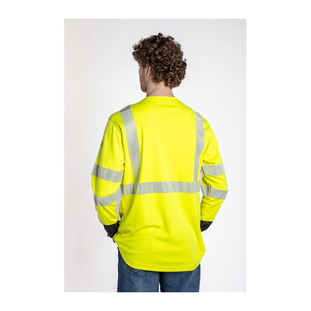 Ariat Men's Flame Resistant Hi-Vis LS T-Shirt Yellow