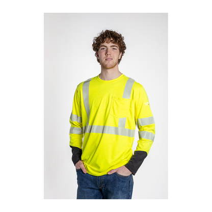 Ariat Men's Flame Resistant Hi-Vis LS T-Shirt Yellow