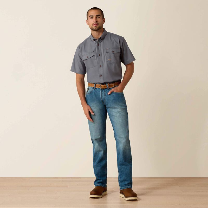 Ariat Men's Rebar M5 Straight DuraStretch Basic Stackable Straight Leg Jean