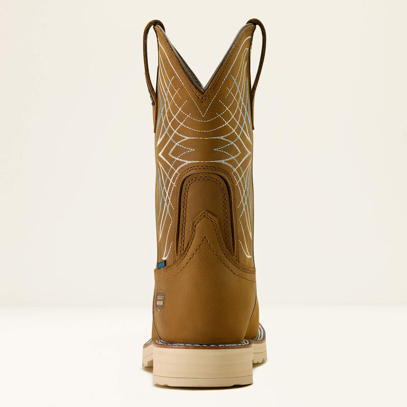 Ariat Women's CSA Activator Waterproof Wide Square Toe Work Boot weis-western-wear