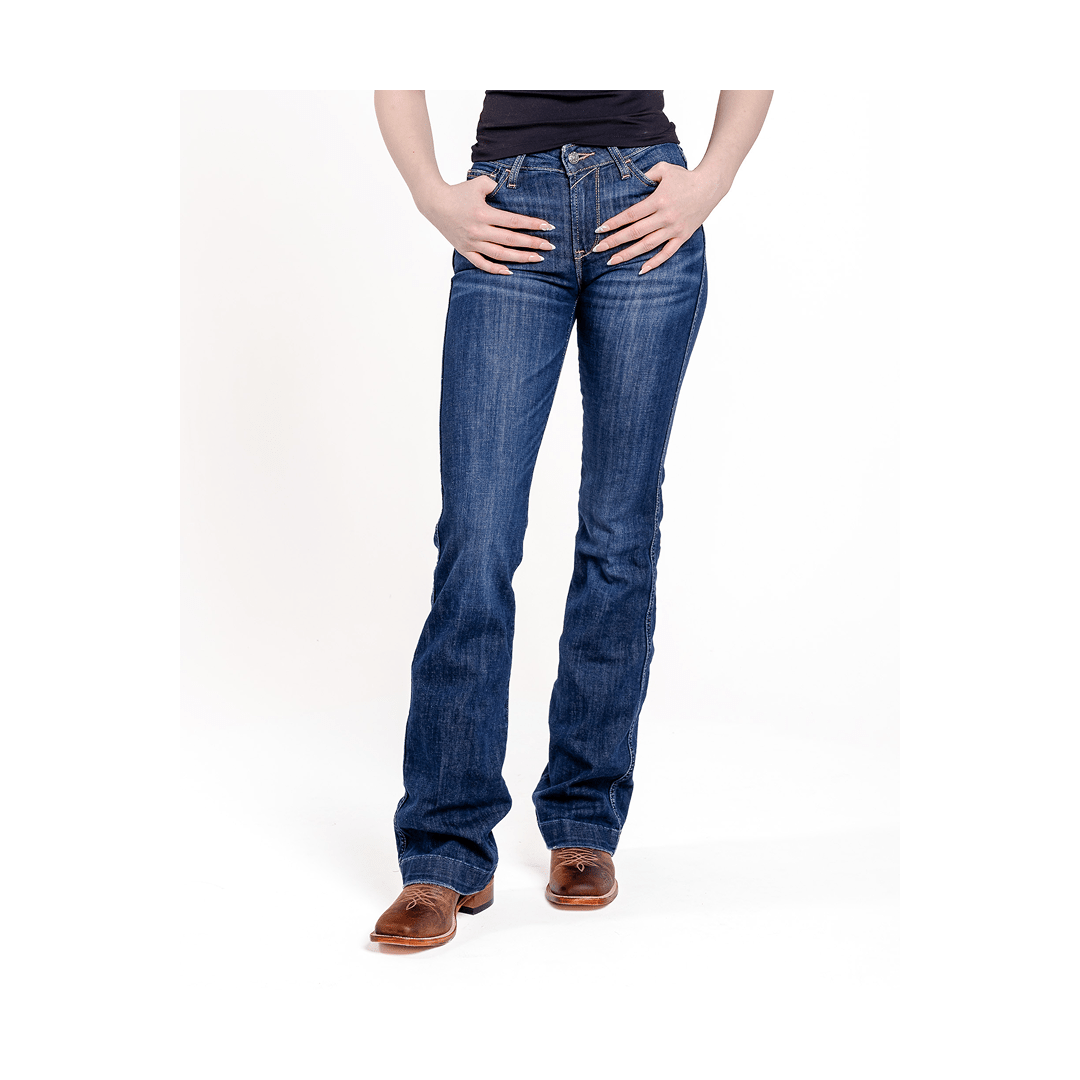 Ariat Women's High Rise Vivienne Slim Trouser Jeans - Ariat