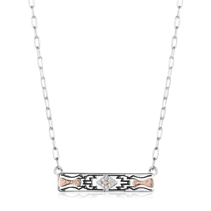 Montana Silversmiths Women's Necklace, Crystal, Clear, Brass