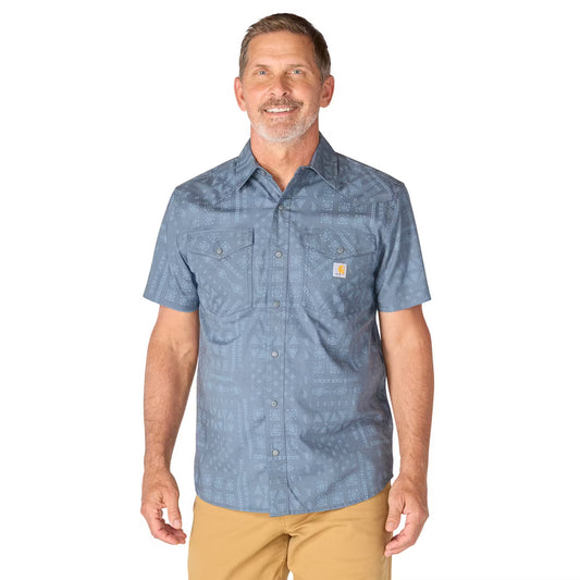 Carhartt Men’s Montana Bozeman Relaxed Short Sleeve Plaid Shirt