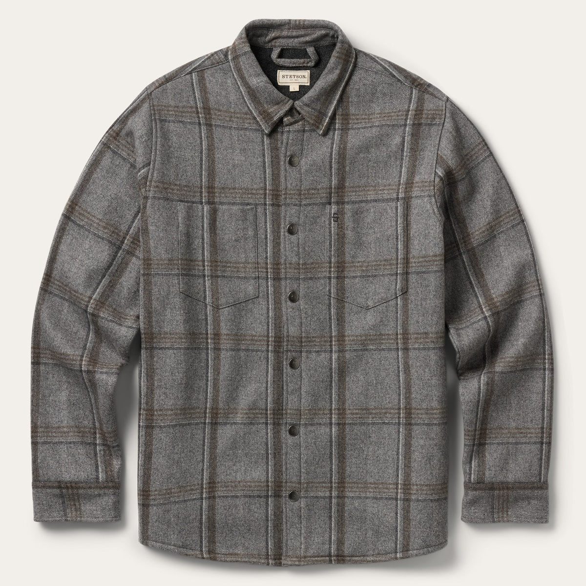 Stetson Men's Windowpane Shirt Jacket