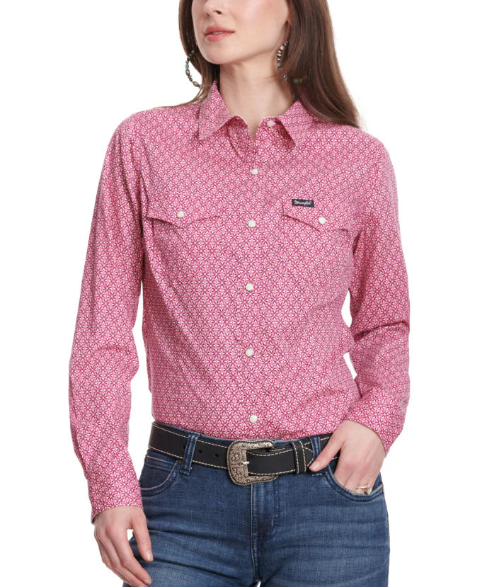 Wrangler Women's Retro Snap Dress Shirt
