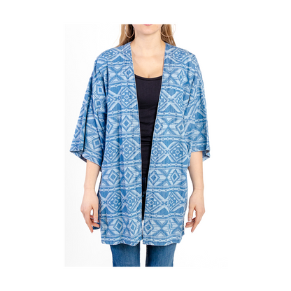 Wrangler Women's Geometric Denim Kimono - CLEARANCE
