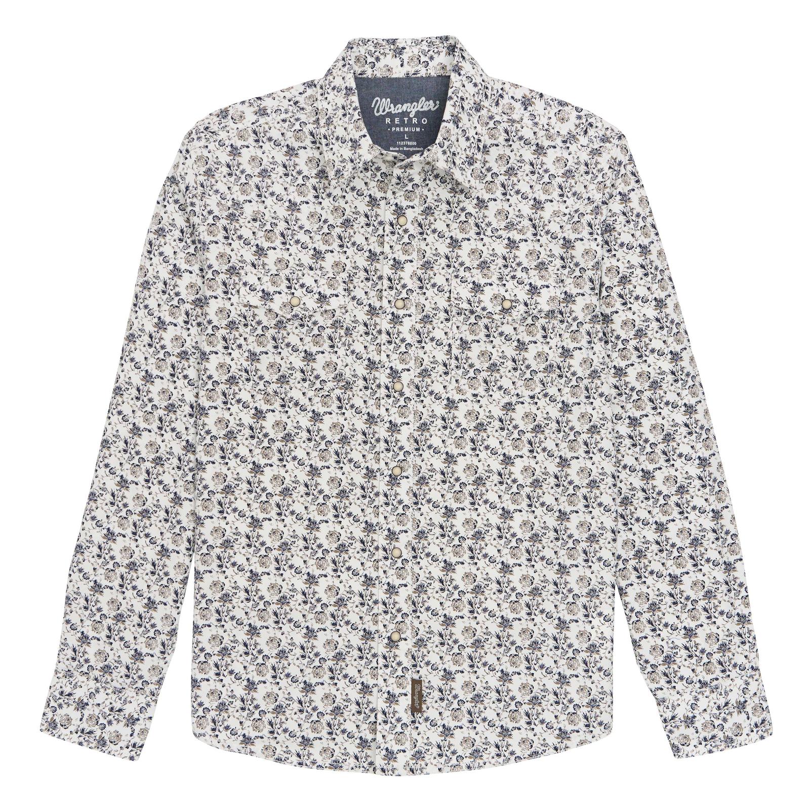 Wrangler Retro Premium Long Sleeve Snap Shirt weis-western-wear