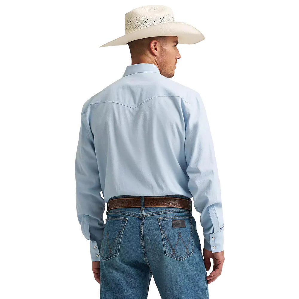 Cinch Men's Light Blue ArenaFlex Long Sleeve Shirt