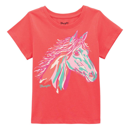 Wrangler Girl's short sleeve T-Shirt weis-western-wear
