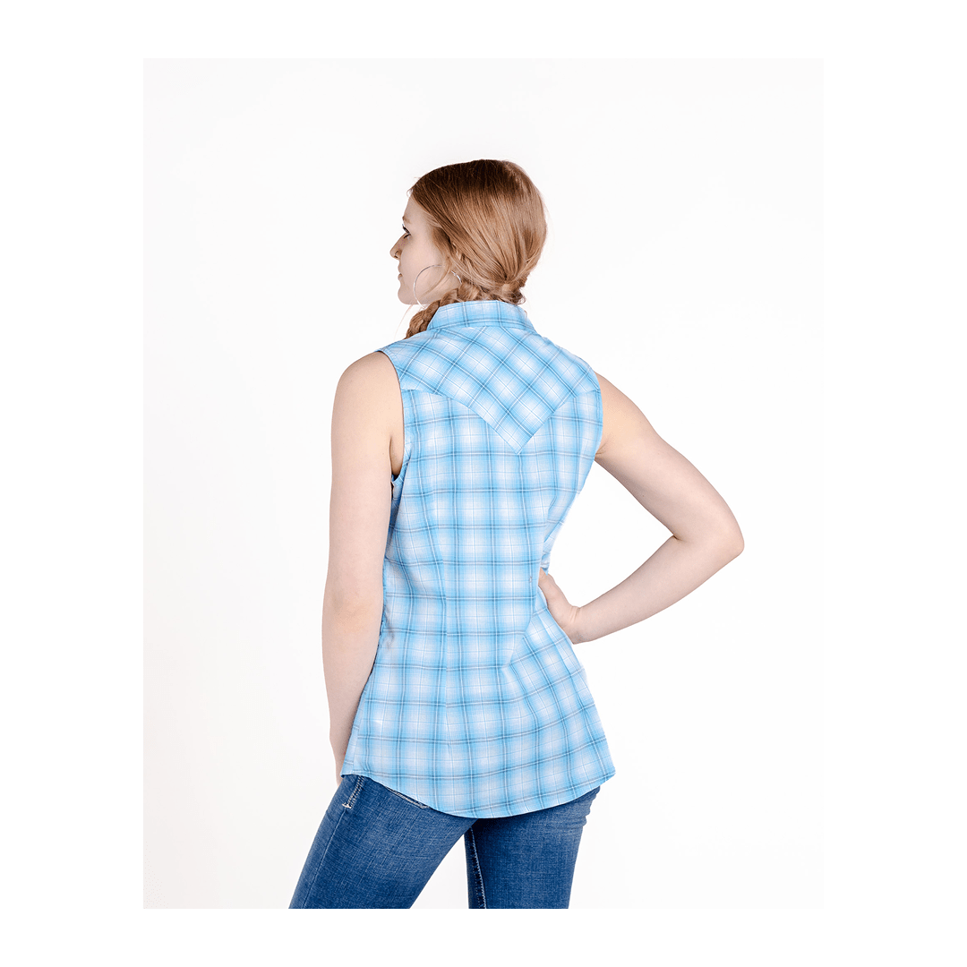 Wrangler Women's Wrangler Retro® Essential Snap Shirt Blue - Wrangler