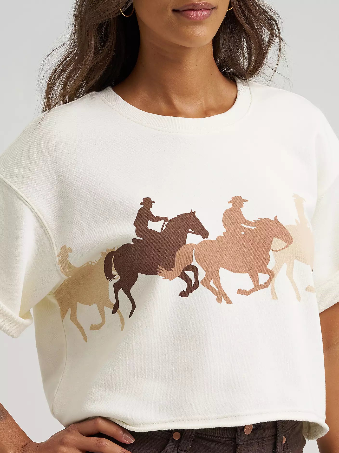 Wrangler Women's Short Sleeve Crew Sweatshirt weis-western-wear