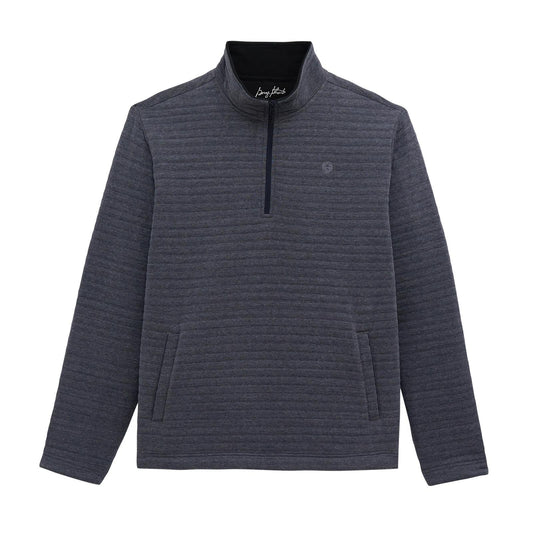 Wrangler Men's George Strait Knit 1/4 Zip Pullover - Blue