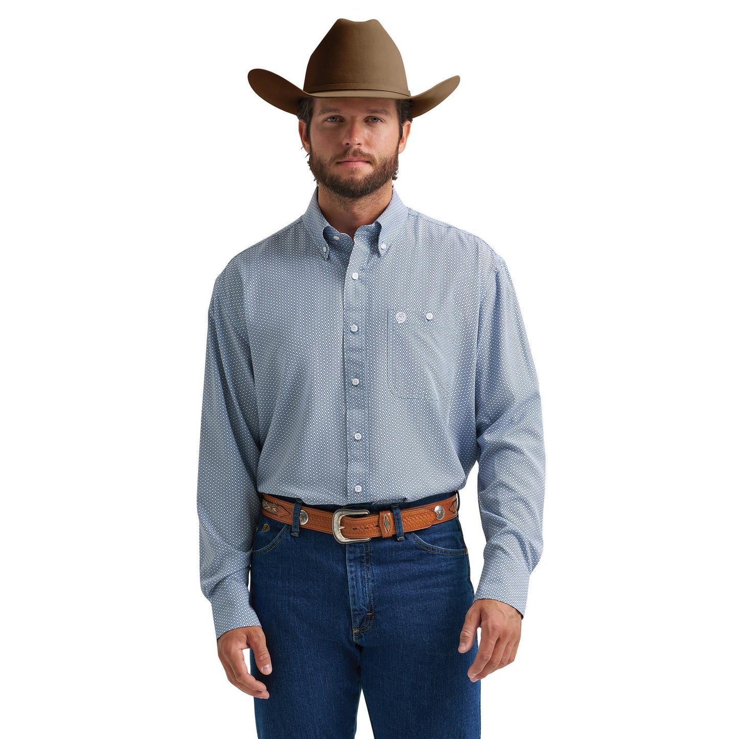 Wrangler Men's George Strait Performance Button Down Long sleeve shirt