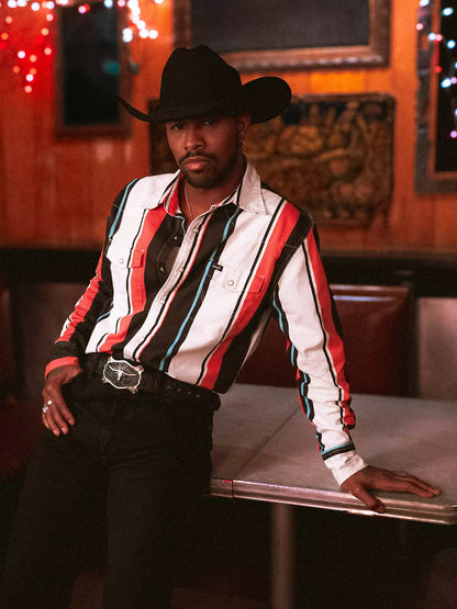 Vintage-Inspired Brushpopper Western Snap Workshirt