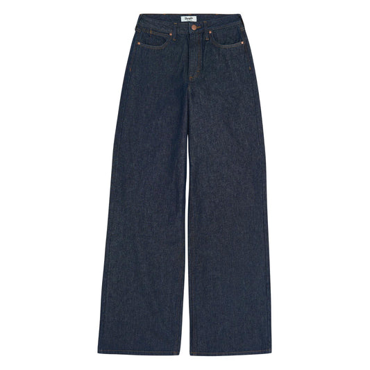 Womens Wrangler High Rise Wide Leg Bailey Jean-Dark Wash