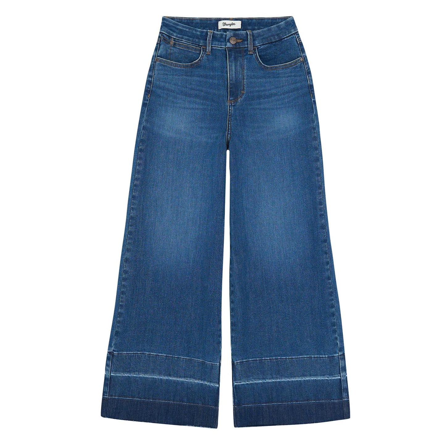 Wrangler® Bespoke Wideleg Crop Jean - High Rise - Leanna