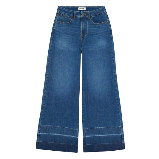 Wrangler Bespoke Wideleg Crop Jean - High Rise - Leanna