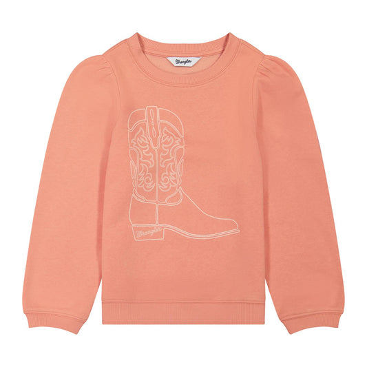Wrangler Girls'  Boot Sweatshirt