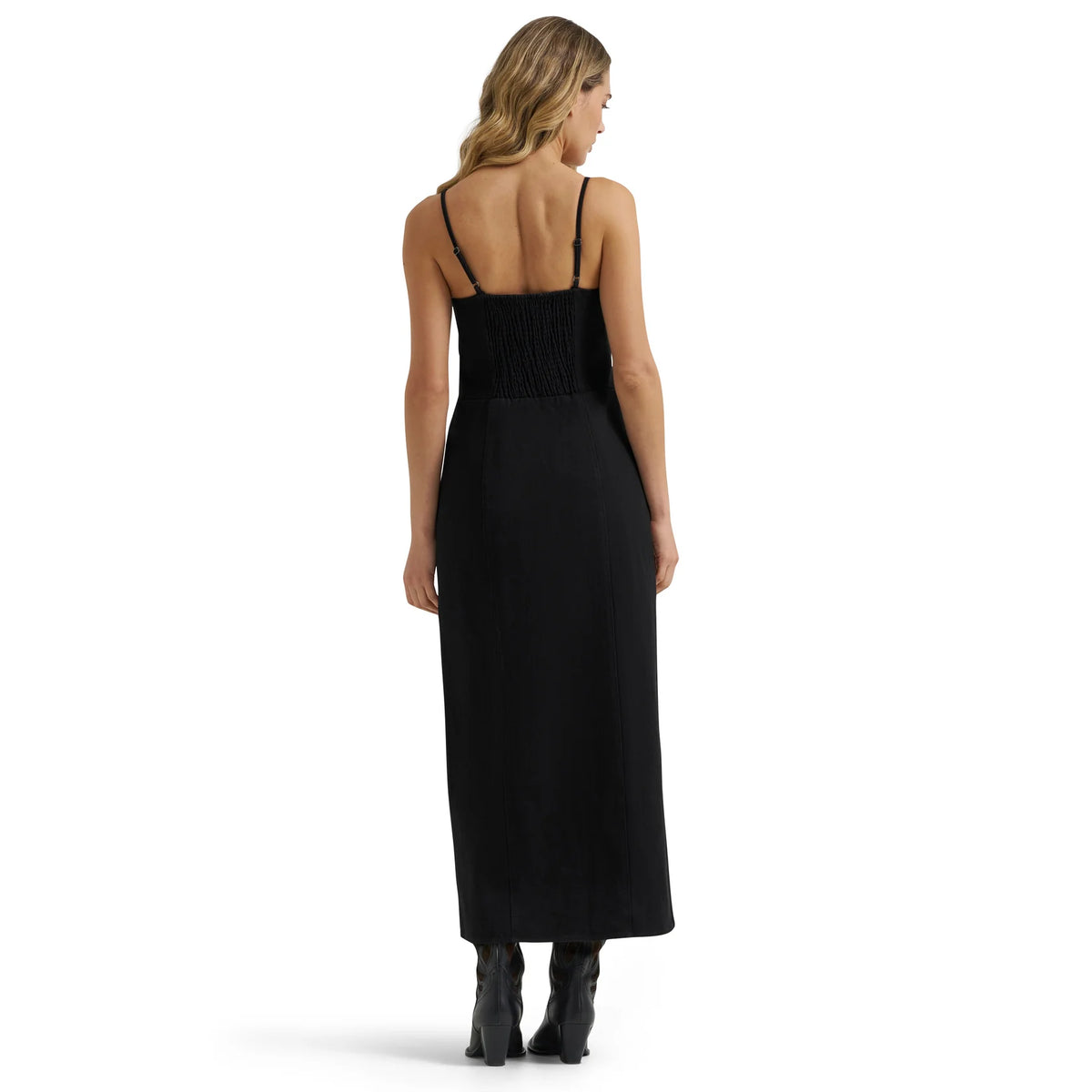 Wrangler Ladies Retro® Punchy Black Maxi Slip Dress