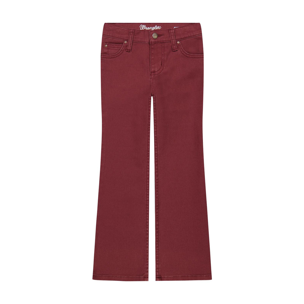 Girl's Wrangler Burgundy Bootcut Jean