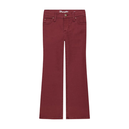 Girl's Wrangler Burgundy Bootcut Jean