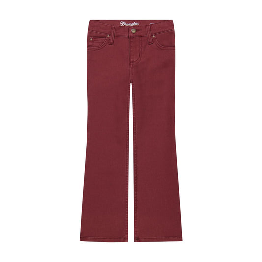 Girl's Wrangler Burgundy Bootcut Jean