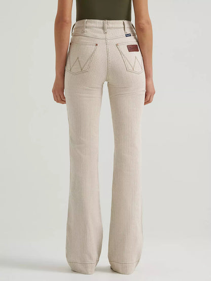 Wrangler Women's Bailey Pinstripe High Rise Trouser Jean