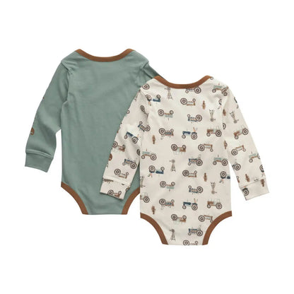 Carhartt Long Sleeve Tractor Bodysuit 2pc Set
