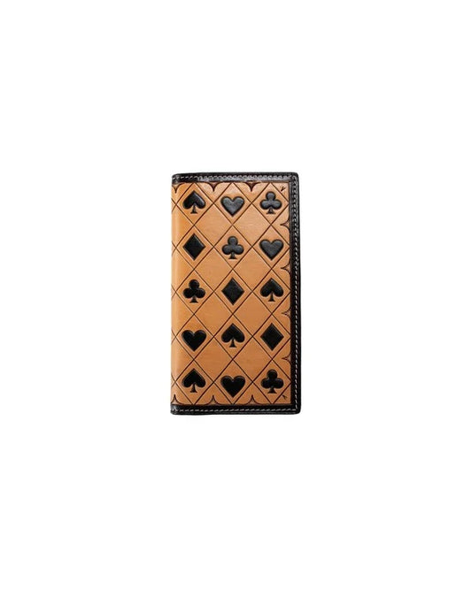3D Belt Co. Men's Rodeo Card Suits Leather Wallet