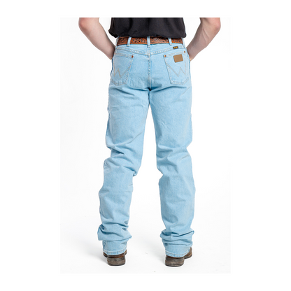 Wrangler Men's Active Flex Original Fit Bleach Wash Jeans