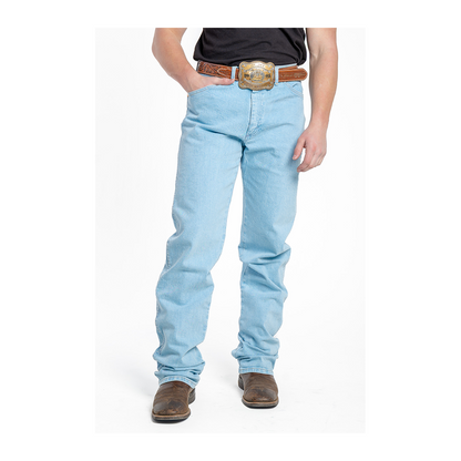 Wrangler Men's Active Flex Original Fit Bleach Wash Jeans