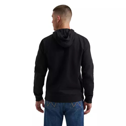Wrangler Men's Legacy Graphic Hoodie- Black Beauty