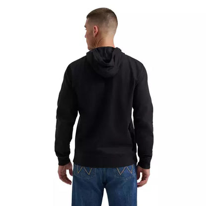 Wrangler Men's Legacy Graphic Hoodie- Black Beauty