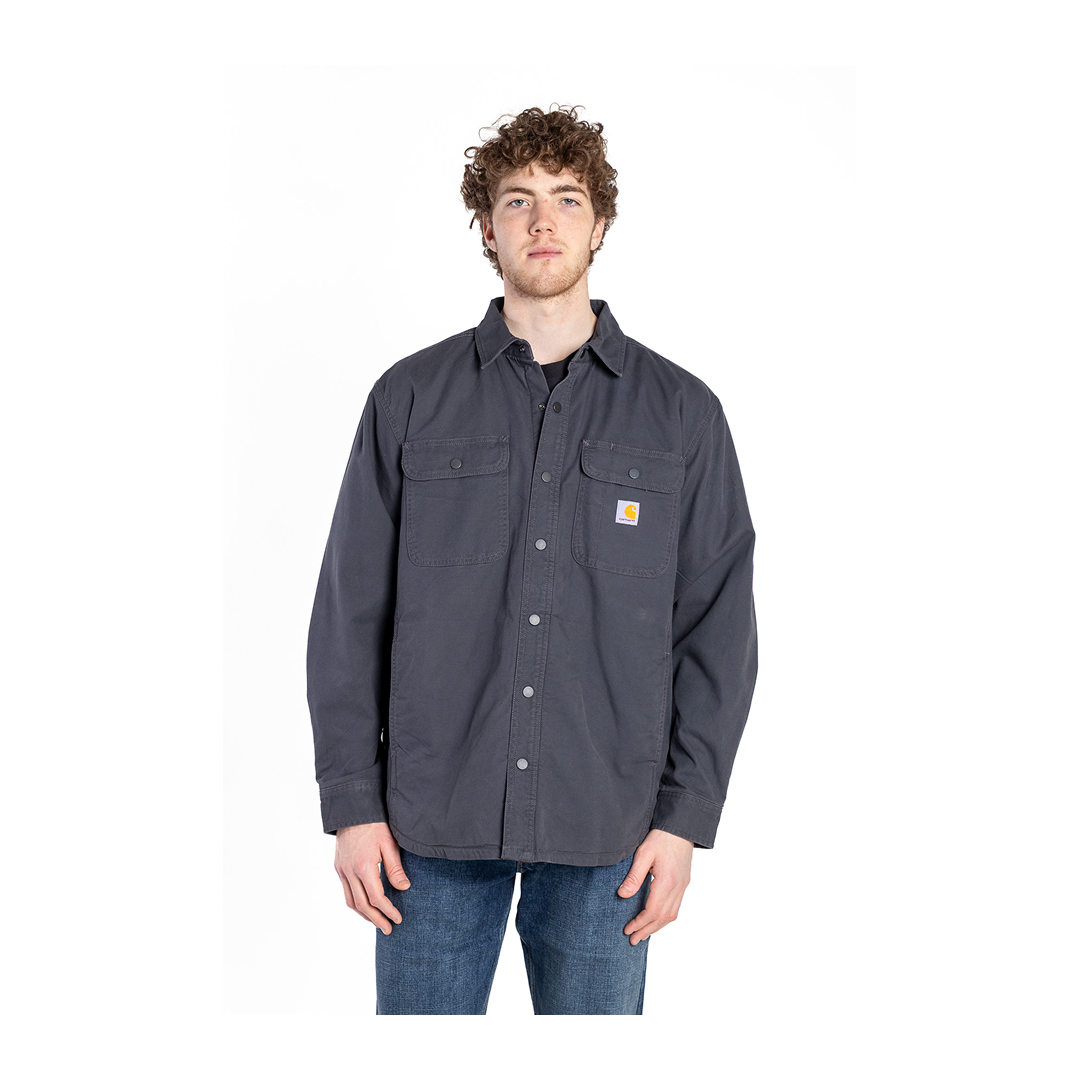 Carhartt Men's Shirt Jacket Rugged Flex Relaxed Fit Canvas Fleece