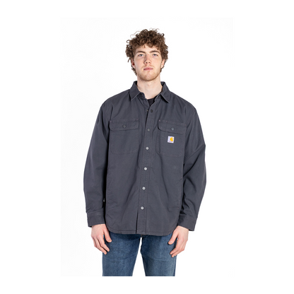 Carhartt Men’s Shirt Jacket Rugged Flex Relaxed Fit Canvas Fleece Lined