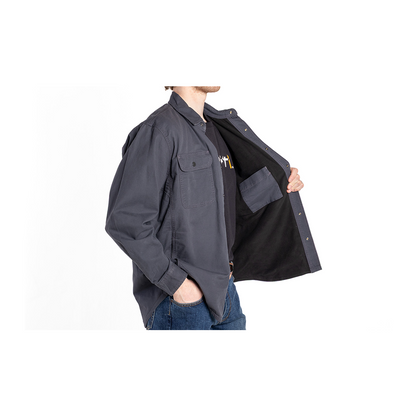 Carhartt Men’s Shirt Jacket Rugged Flex Relaxed Fit Canvas Fleece Lined