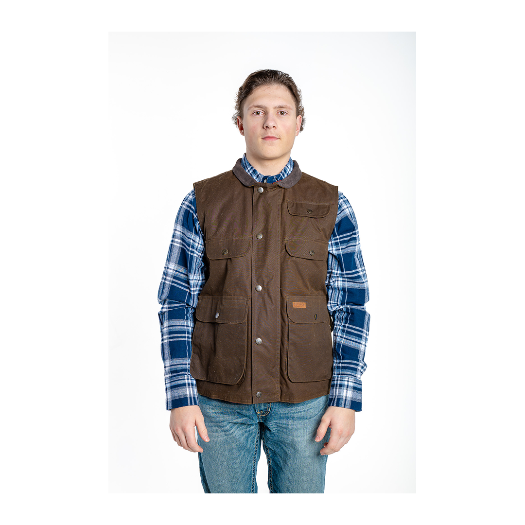Outback Trading Company Men's Vest Overlander Oilskin