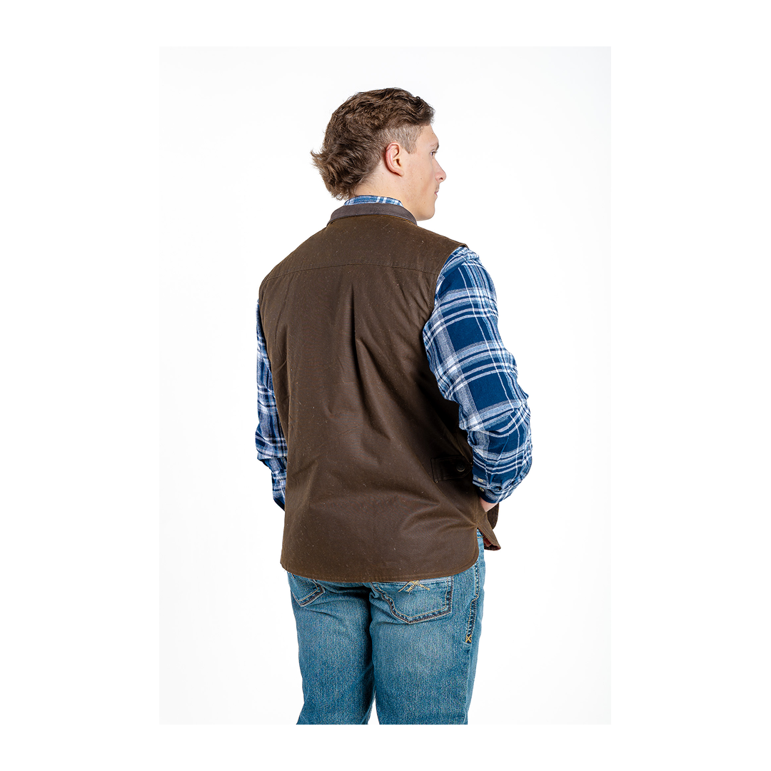 Outback Trading Company Men's Vest Overlander Oilskin