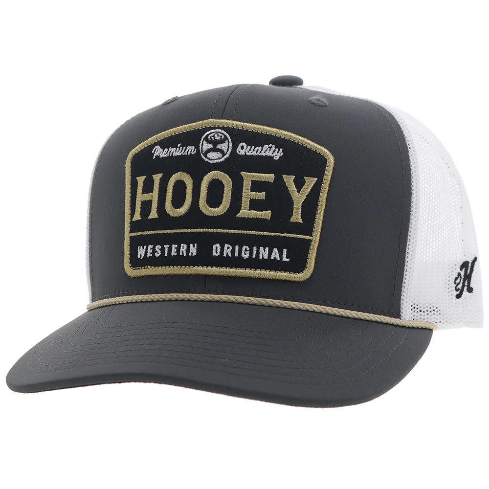 Hooey "Trip" Charcoal White With Black Gold Patch weis-western-wear