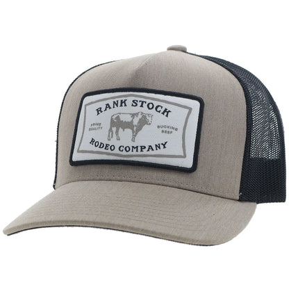 Hooey "Rank Stock" Hooey Hat Tan/Black w/White/Black Patch