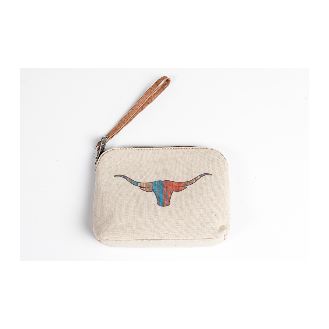 Justin Women's Striped Long Horn Cosmetic Pouch