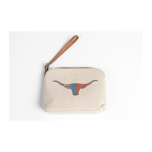 Justin Women's Striped Long Horn Cosmetic Pouch
