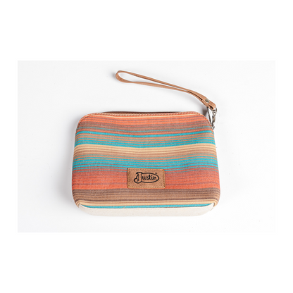 Justin Women's Striped Long Horn Cosmetic Pouch